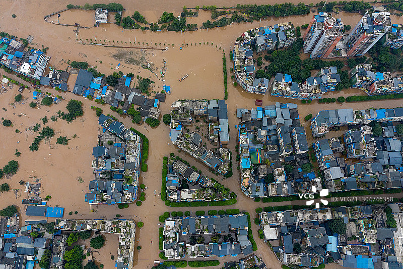 长江洪峰通过重庆江津段图片素材
