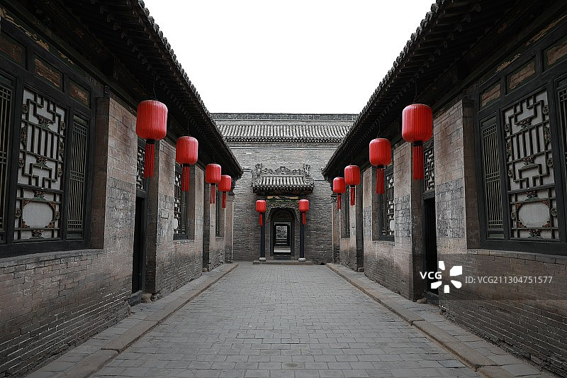 山西省晋中市祁县乔家大院图片素材