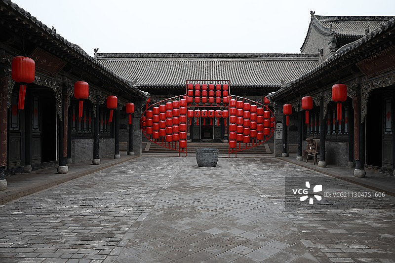 山西省晋中市祁县乔家大院图片素材