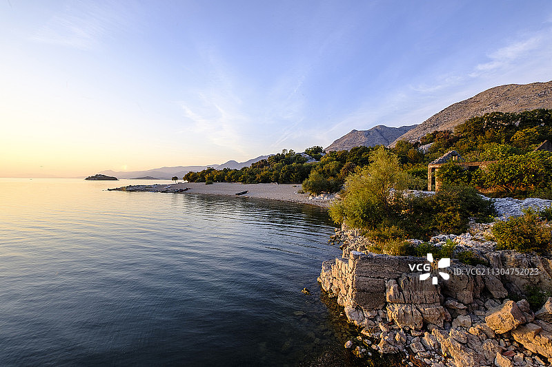 黑山 斯库台湖图片素材