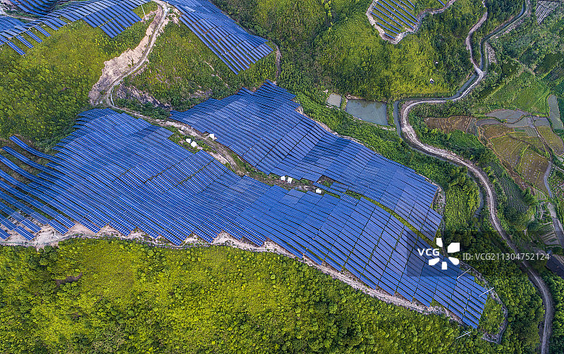 光伏发电 太阳能发电 绿色能源 清洁能源 可再生能源 光伏发图片素材