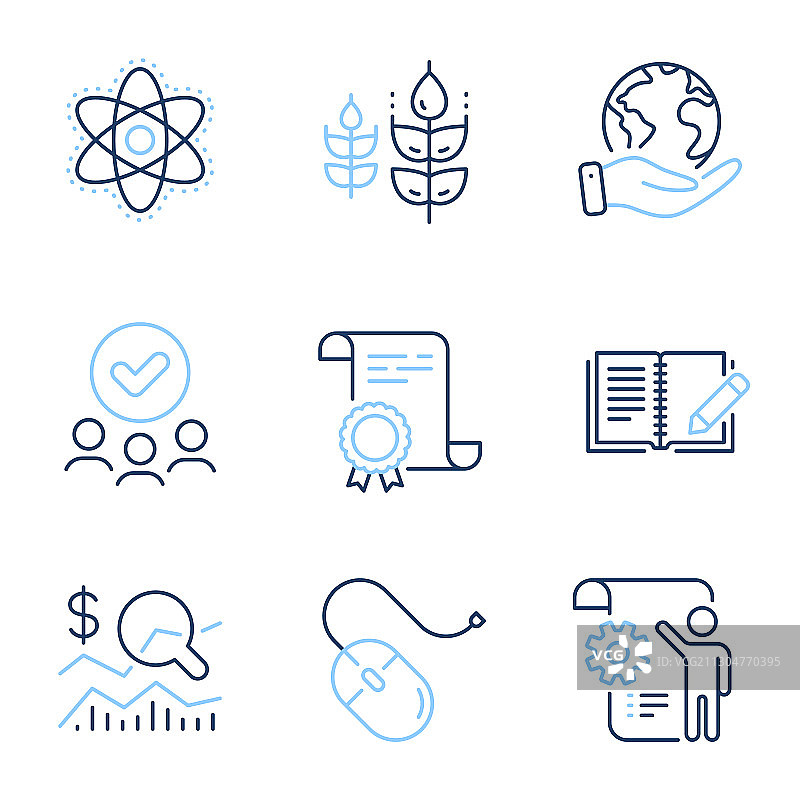 化学原子设置蓝图和反馈图片素材