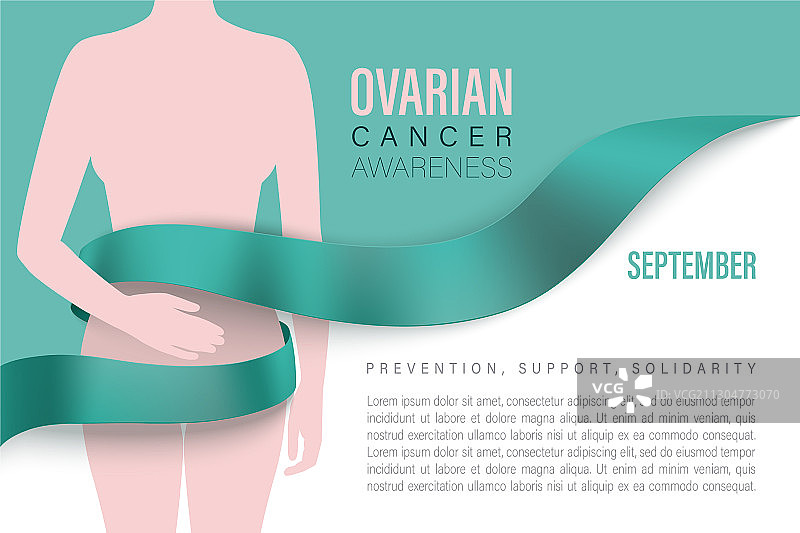 卵巢癌防治月宣传banner图片素材