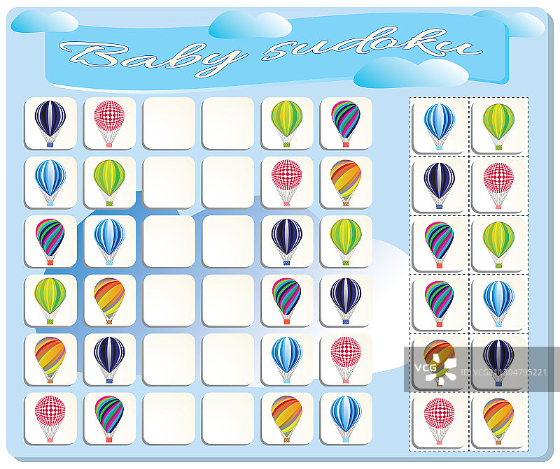 彩色气球和泥塑娃娃图片素材