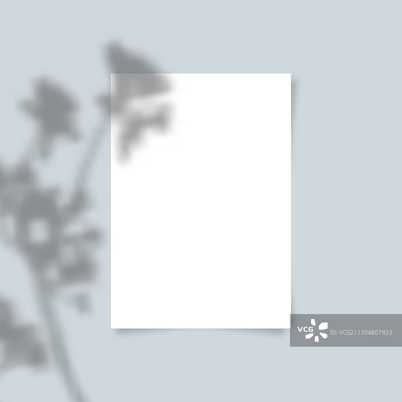 带透明叠加阴影的A4纸张图片素材