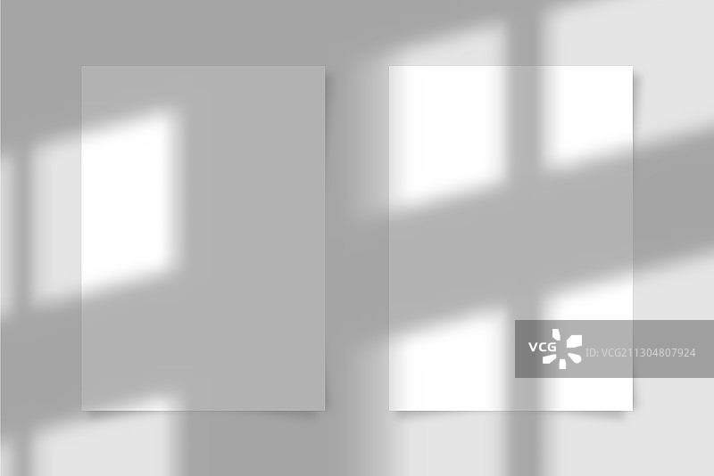 带阴影的A4纸张样机图片素材