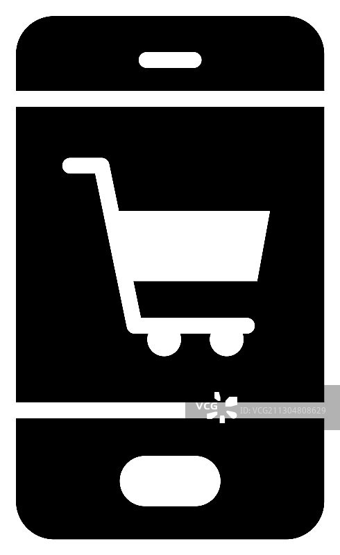 智能手机在线购物概念图图片素材