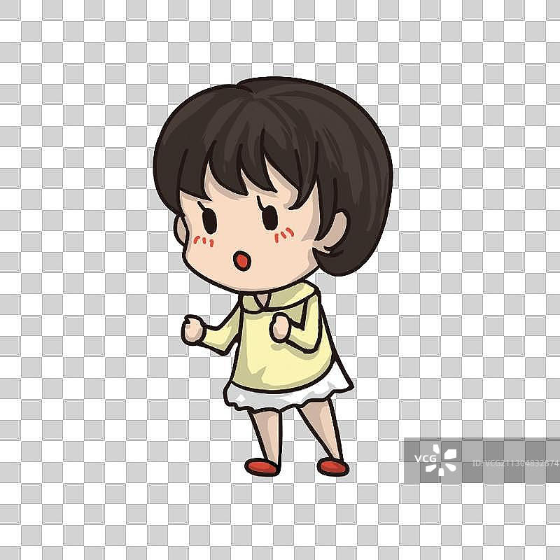 加油女孩图片素材