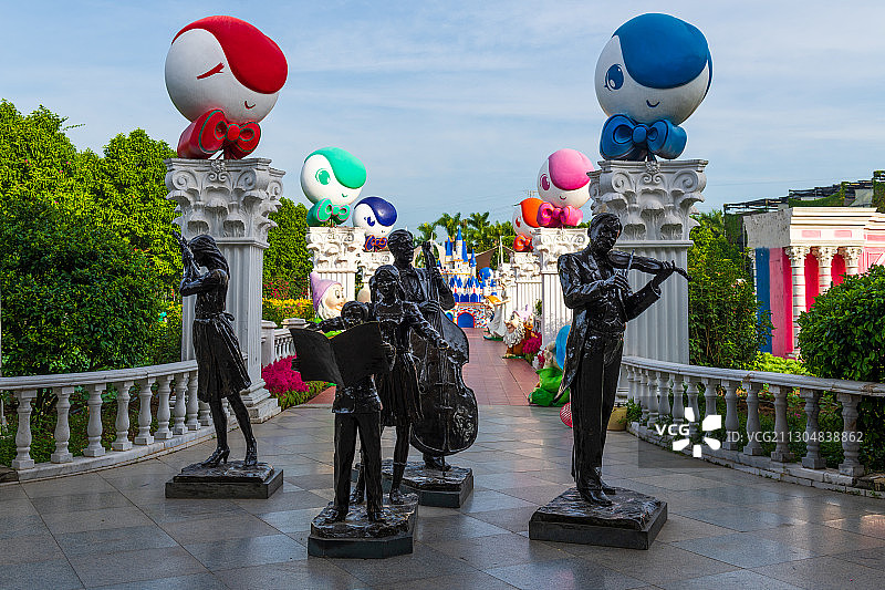 广州百万葵园风光图片素材