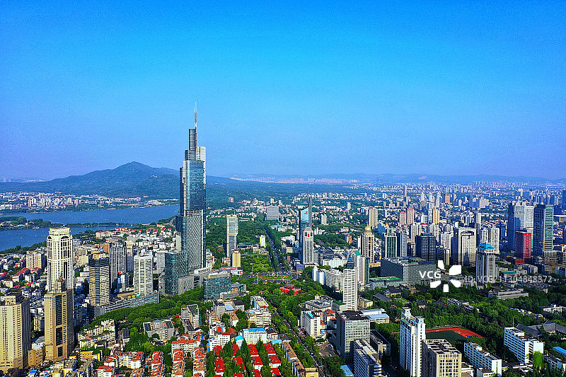 南京市区鼓楼广场的风光图片素材