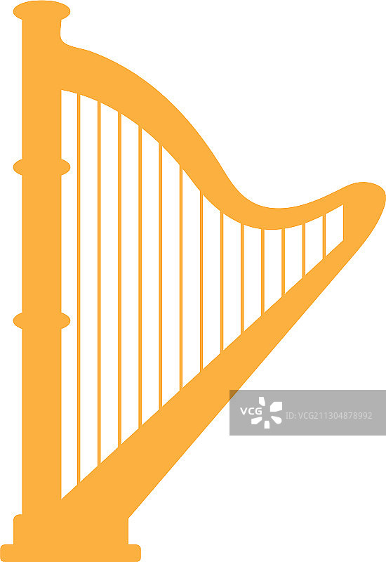竖琴图形设计模板图片素材