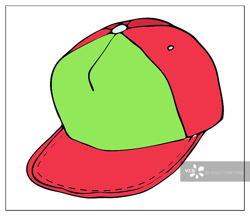 用于网页的红色简约棒球帽图片素材