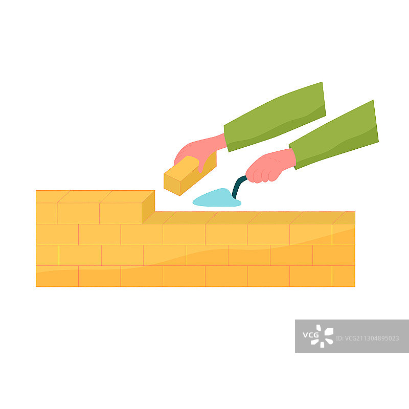 瓦工手持刮铲和石材图片素材