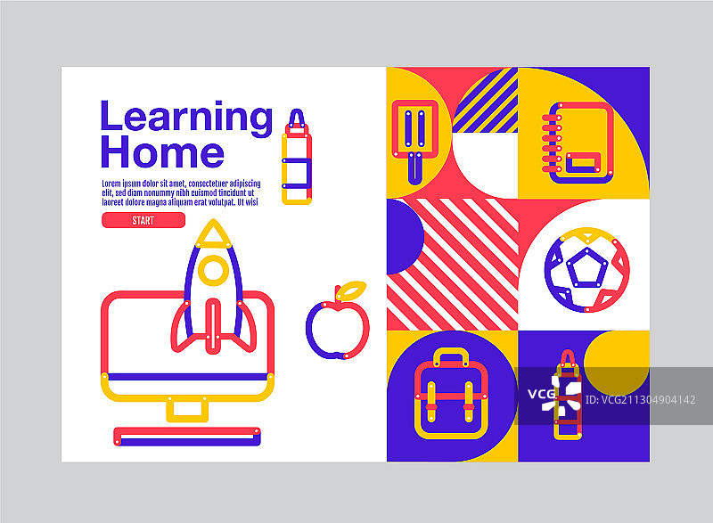 家庭教育学习banner模板图片素材