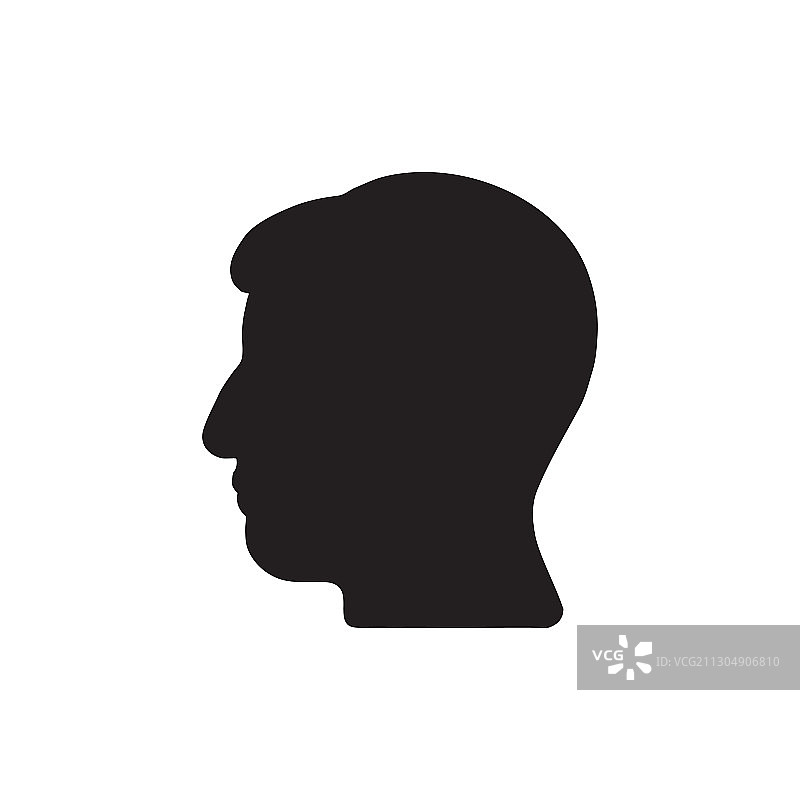 头像轮廓图标图片素材