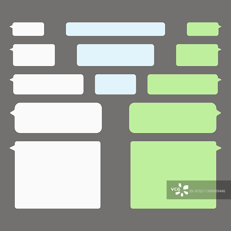 消息气泡聊天图标设计模板图片素材