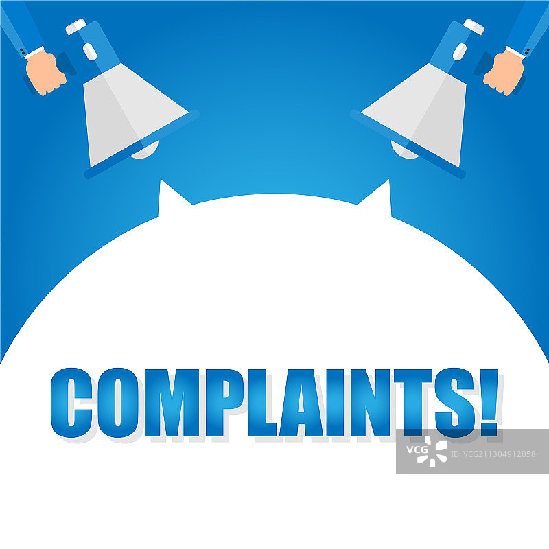 投诉公告手持扩音器图片素材