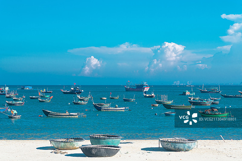 广东阳江市渔村图片素材