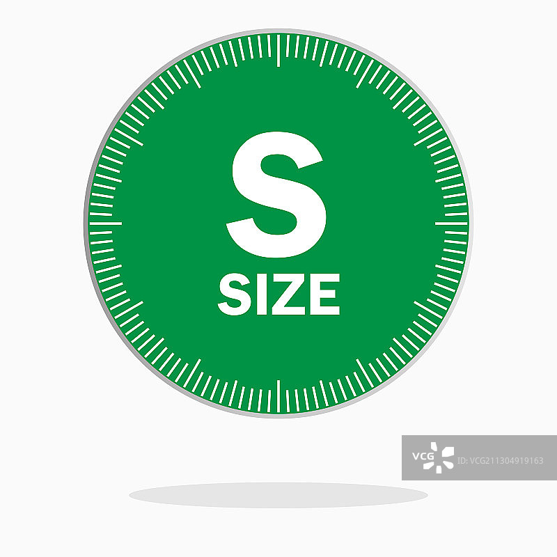 白色背景上的S码标签图片素材