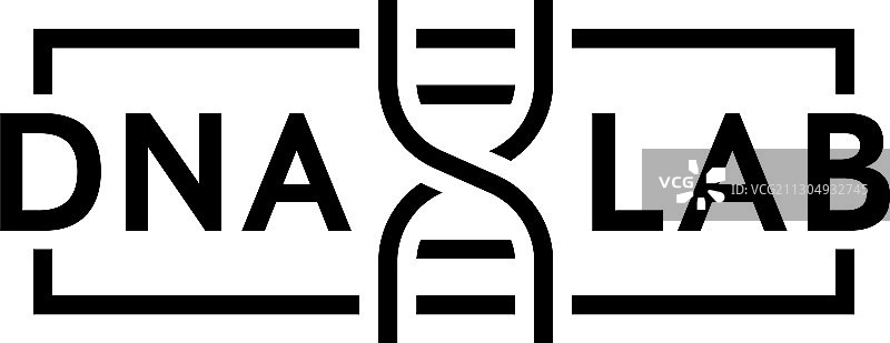 DNA测试细线标志图片素材