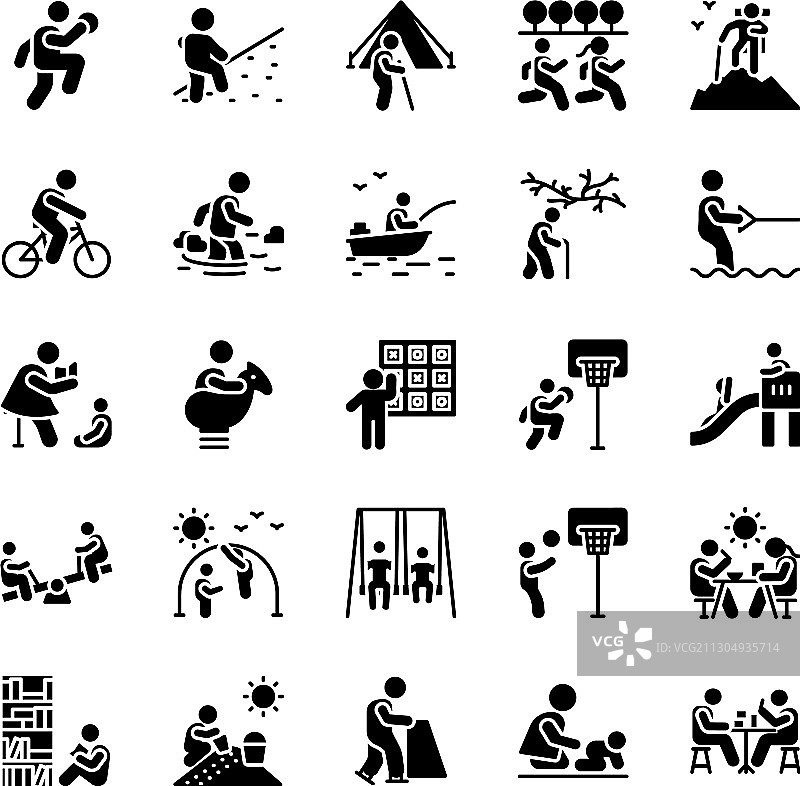 休闲活动实体图标包图片素材