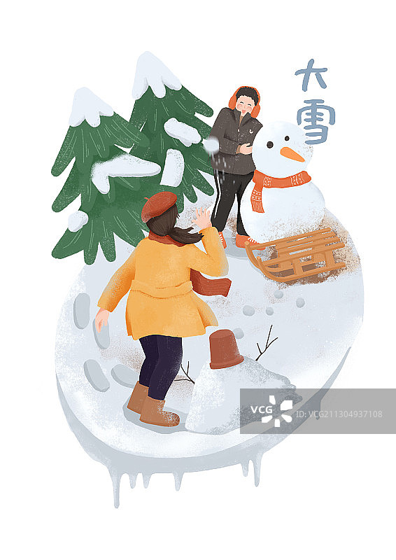 大雪图片素材