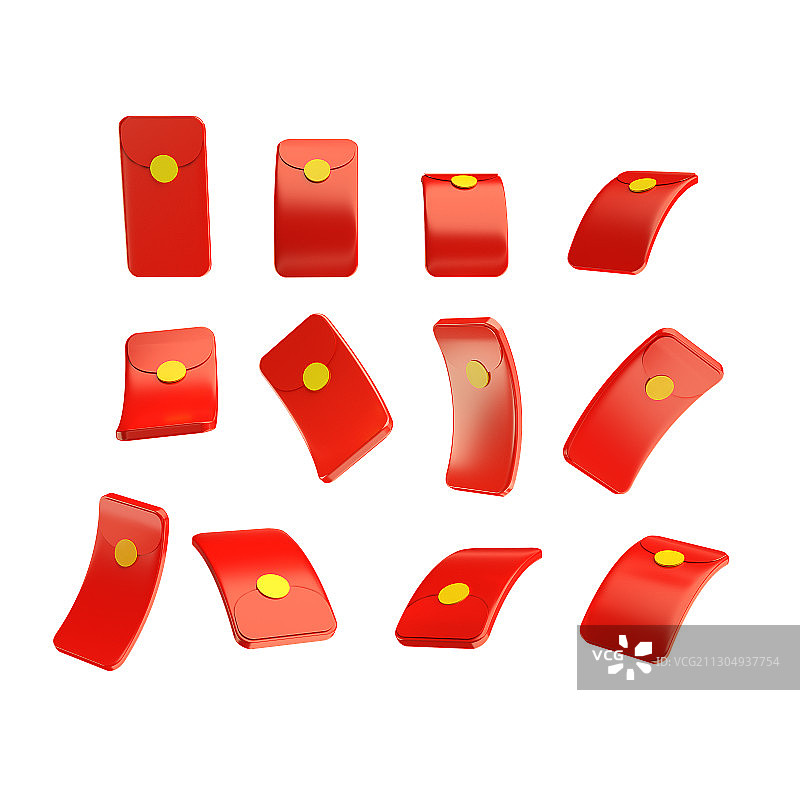 三维立体红包图片素材