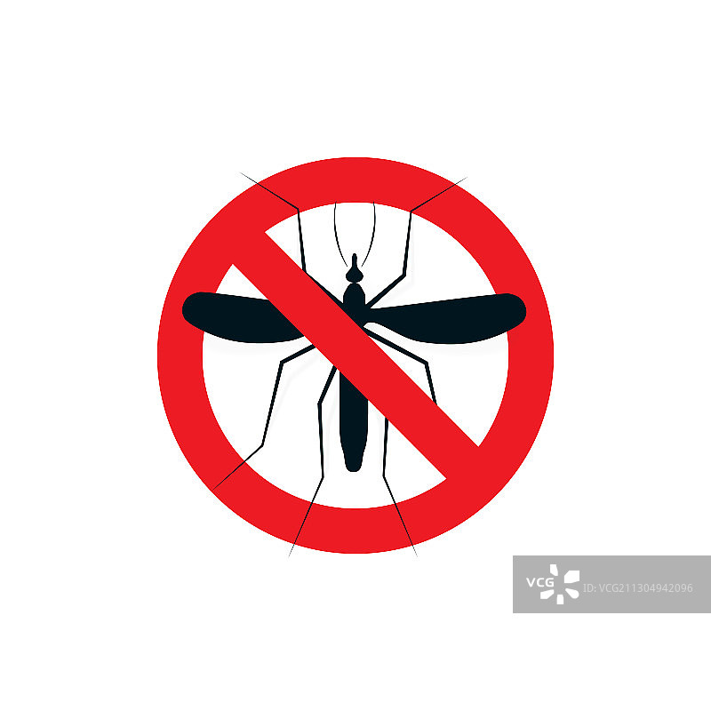 驱蚊剂标志，停止喷洒昆虫图片素材