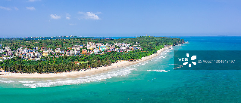 中国广西北海涠洲岛南湾海滨自然风光图片素材