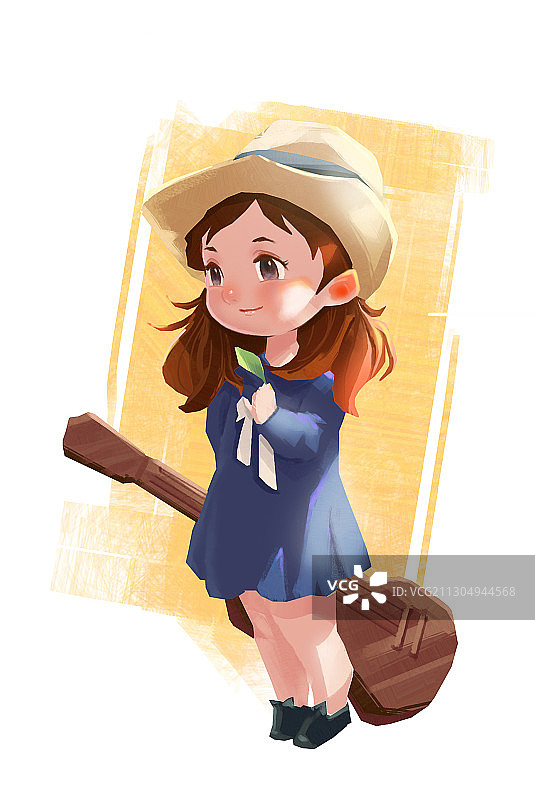 夏日尤克里里图片素材