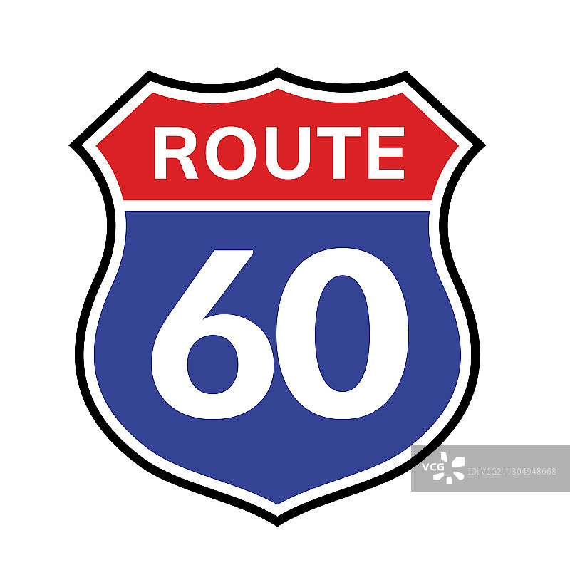 60号公路标志图片素材