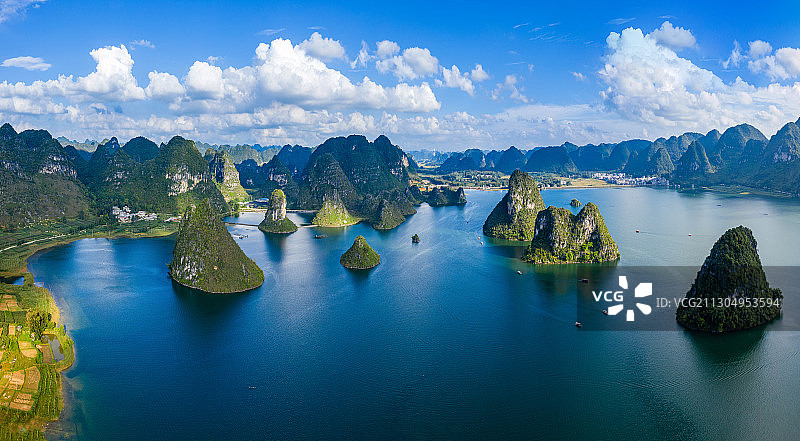 渠洋湖（中国 广西）图片素材