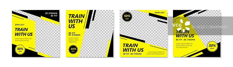 健身俱乐部创意设计海报图片素材