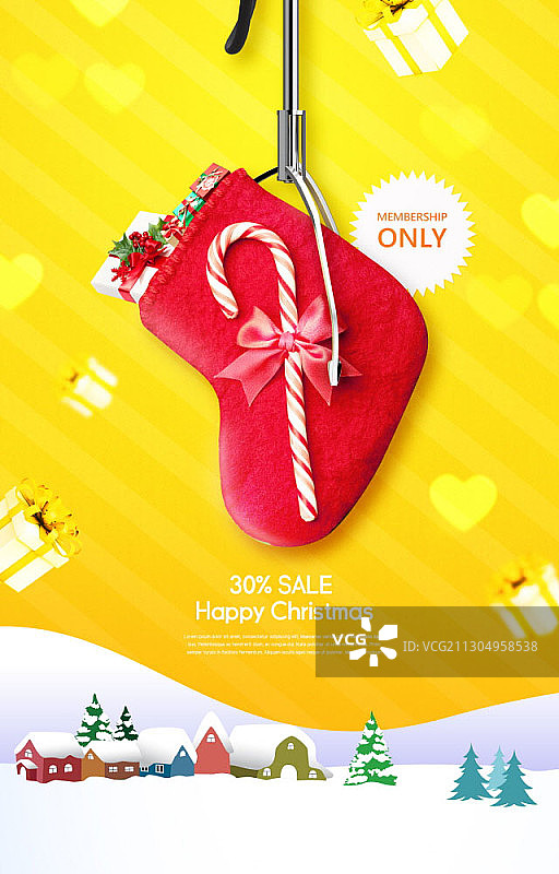 抓娃娃机里的圣诞袜图片素材