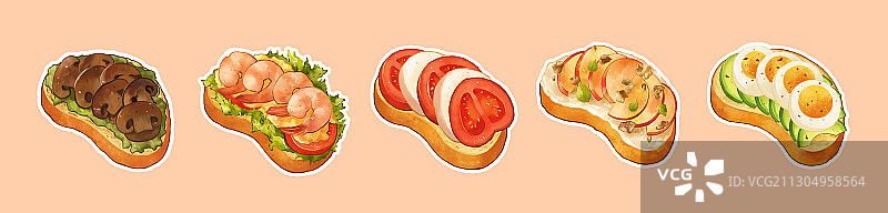 面包三明治图片素材