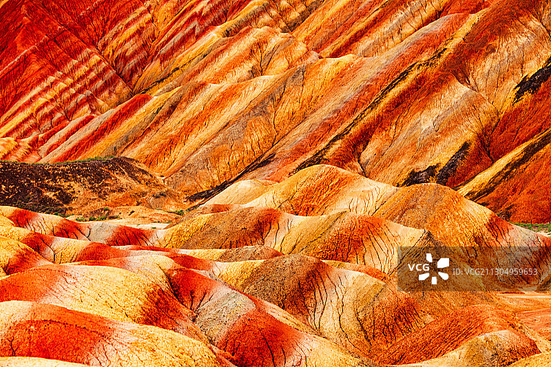 张掖丹霞地质公园风光图片素材