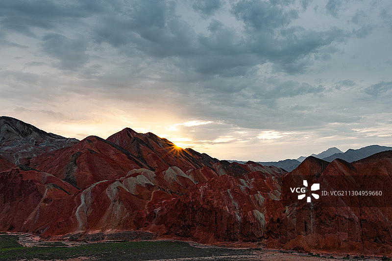 张掖丹霞地质公园风光图片素材