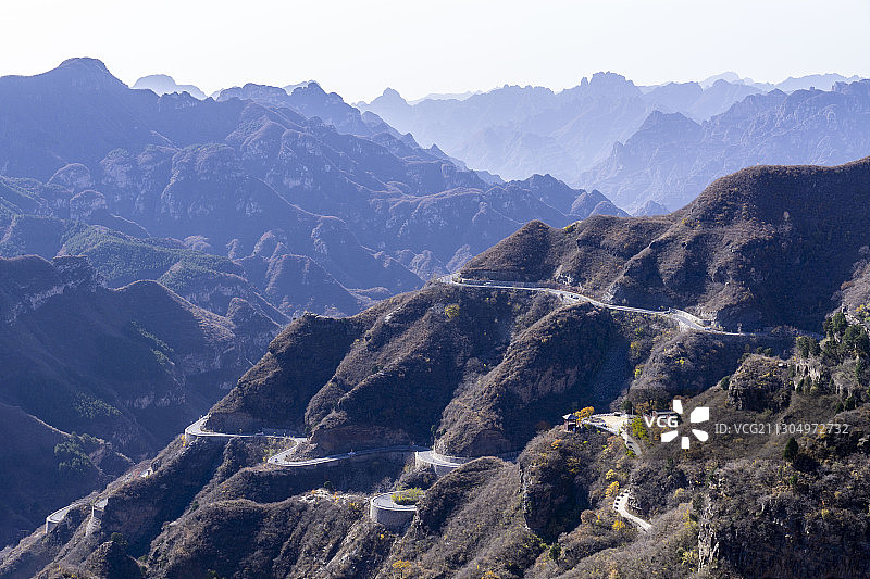 山里的路图片素材