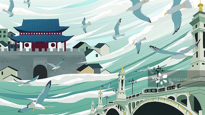 清风拂面的日子图片素材