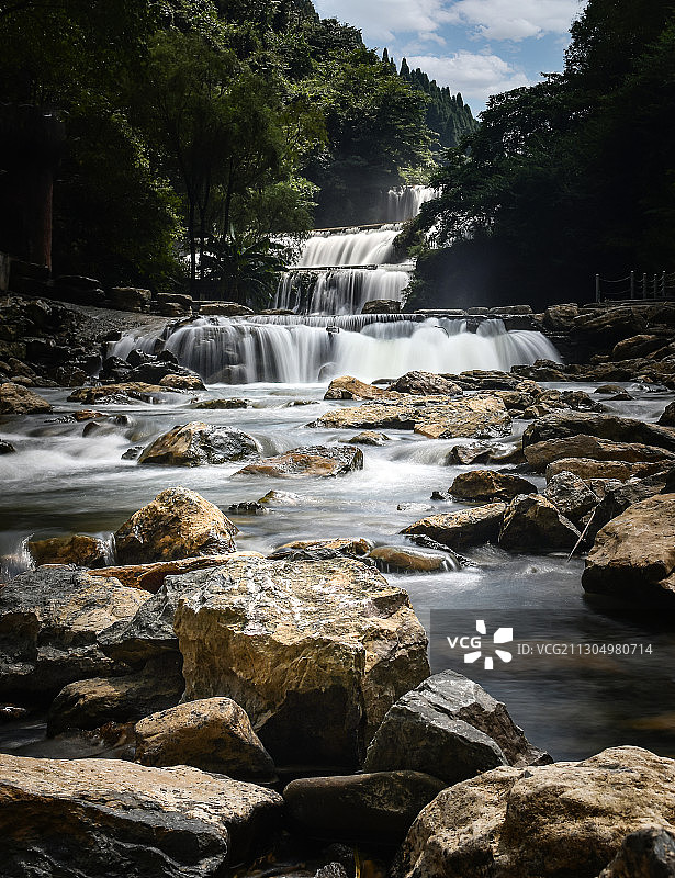 贵阳-桃源河瀑布图片素材