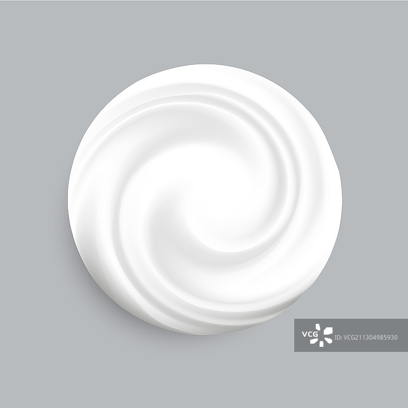 化妆品乳霜涂抹，隔离在背景上图片素材