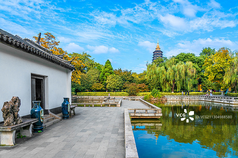 中国江苏常州红梅公园天宁寺图片素材