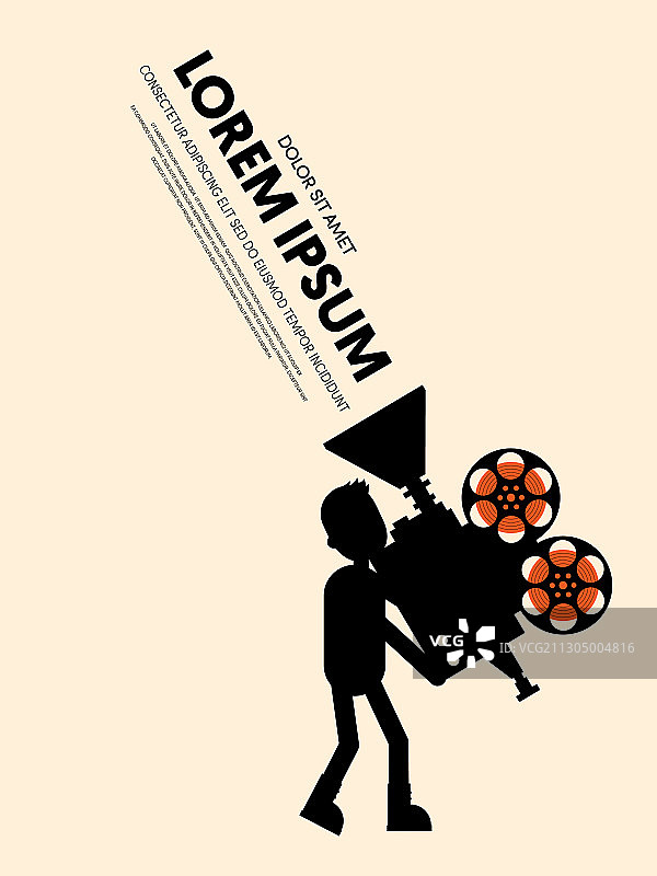 电影和电影现代复古海报图片素材