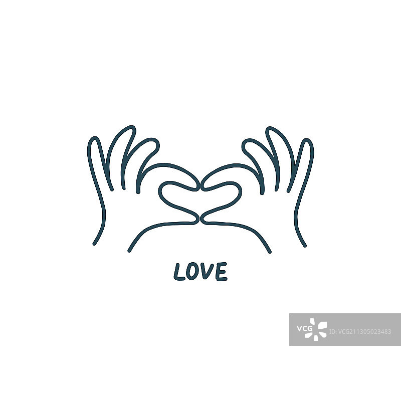 用食指和拇指比心图片素材