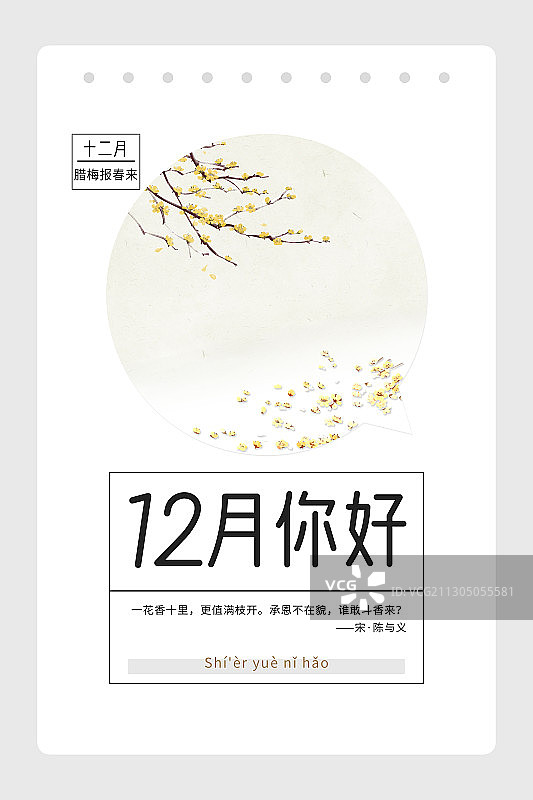 腊梅报春图片素材