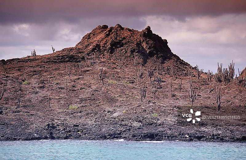 圣地亚哥岛火山图片素材