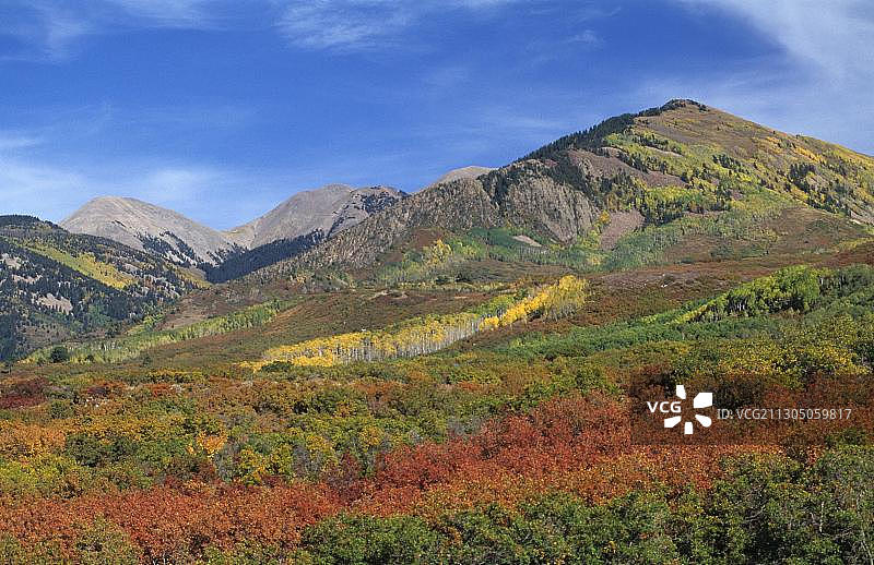 美国犹他州拉萨尔山脉：摩押东部，拉萨尔国家森林图片素材