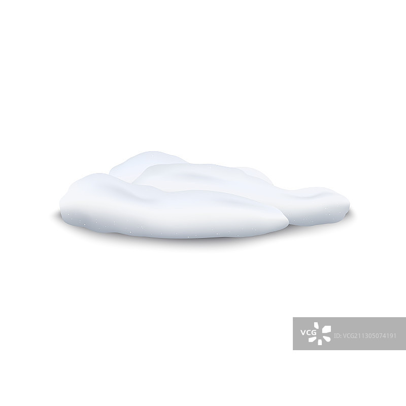 霜冻雪堆或雪帽或白色雪堆图片素材