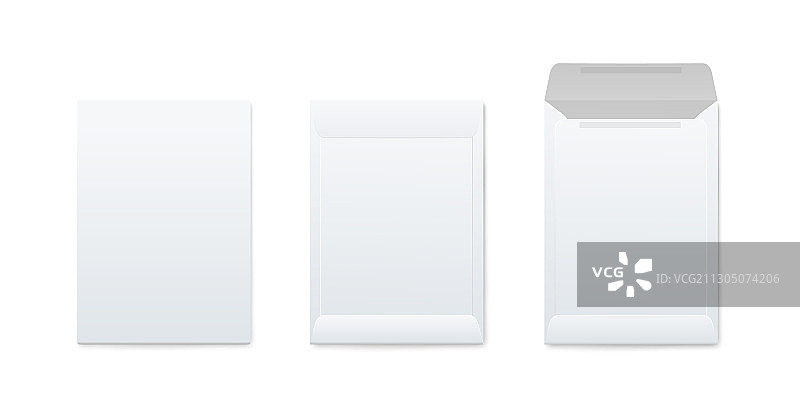 垂直空白开启和关闭样机套装图片素材