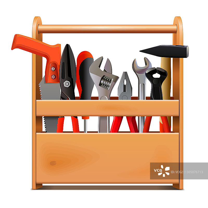 木制工具箱图片素材